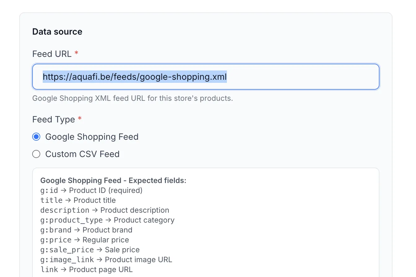 Easy product synchronization