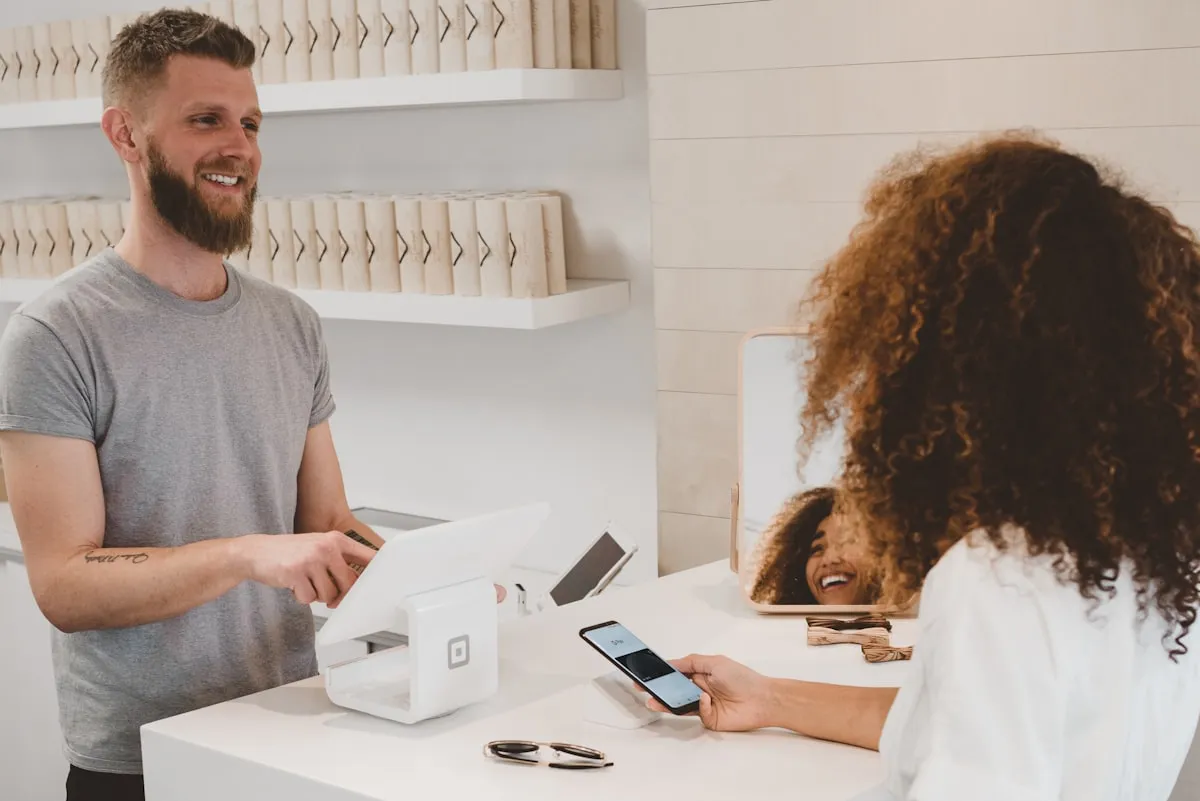 Solo founder working on laptop managing customer support